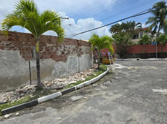Reboco removido — preparo para nova argamassa — QL Engenharia